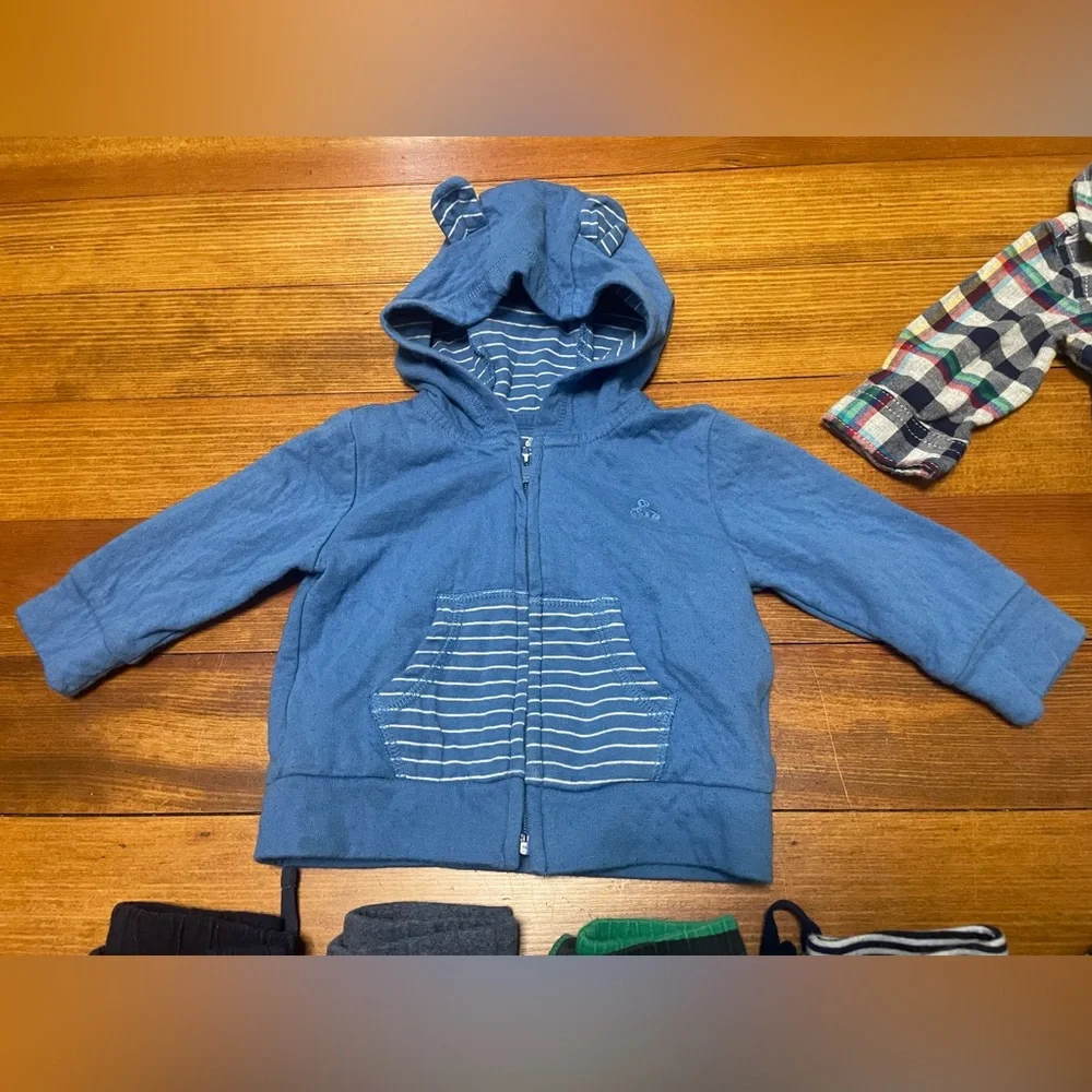 GAP Baby 10 Piece Clothing Set - Blue, Green, Navy Size 3-6 Months